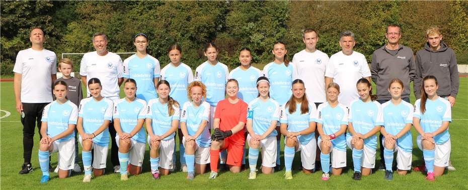 Frauen und Mädchenfußball wird
in Wienau ganz groß geschrieben