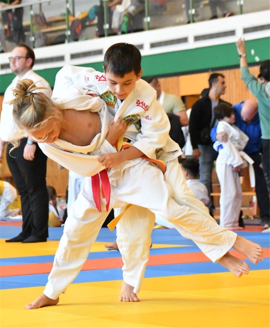 20 Judoka auf dem Treppchen